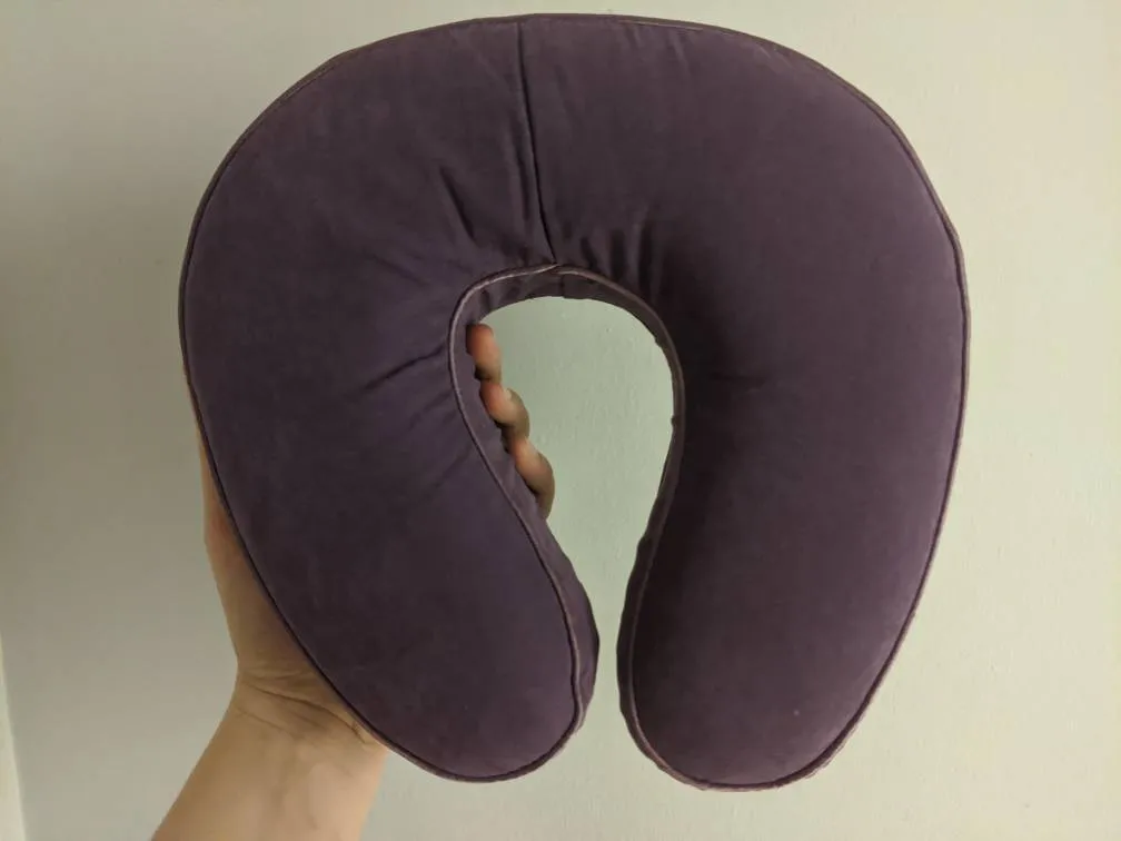 Purple Memory Foam Neck Pillow photo 1