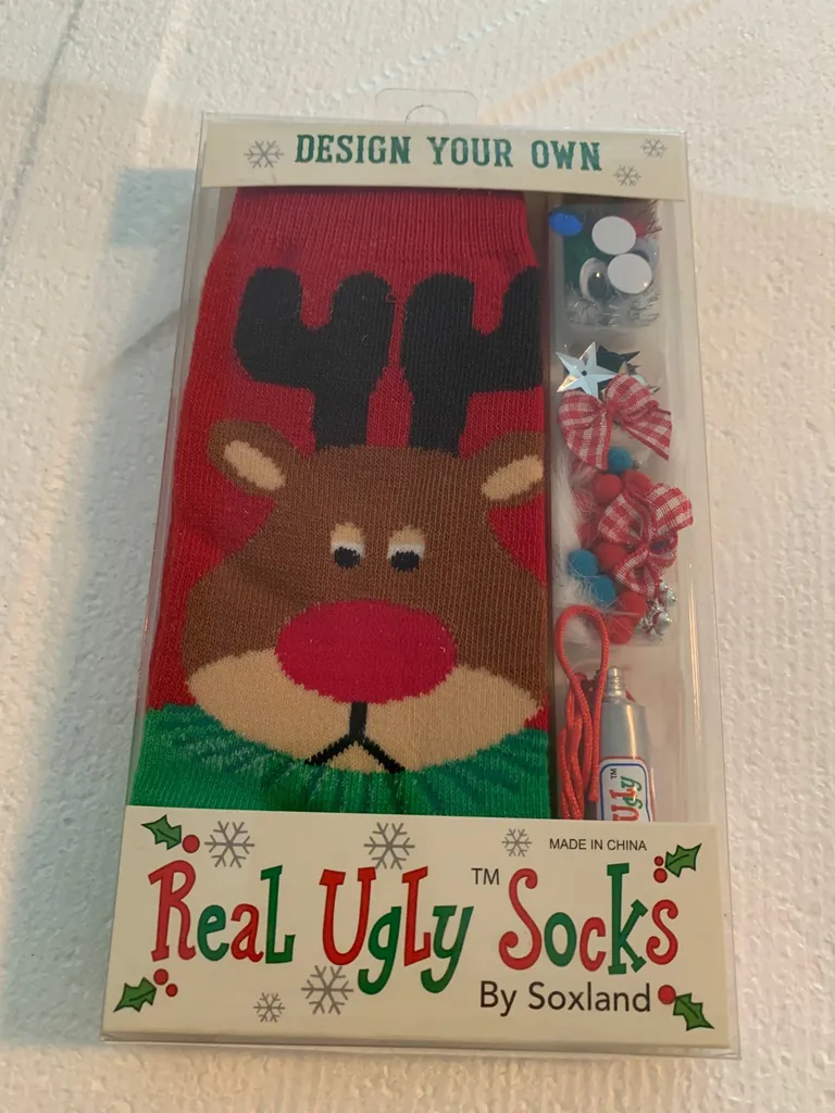 DIY Ugly Christmas Socks photo 1