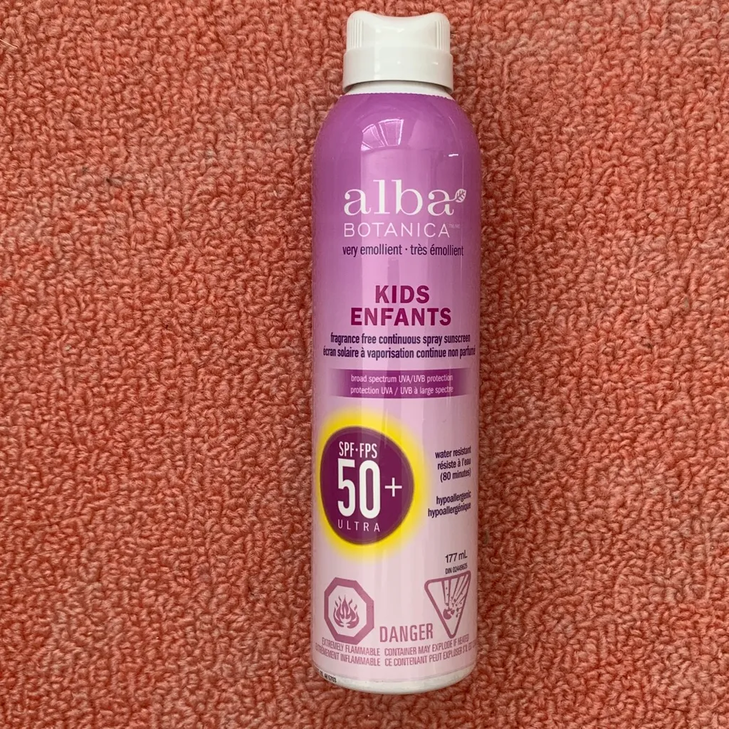 Alba Botanica Kids Fragrance Free Organic Spray Sunscreen photo 1