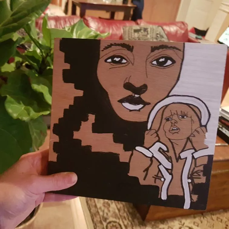 Original Painting On Wood photo 1