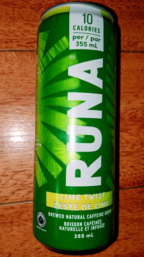 Organic Runa Lime Twist Natural Coffeine Health Drink photo 1