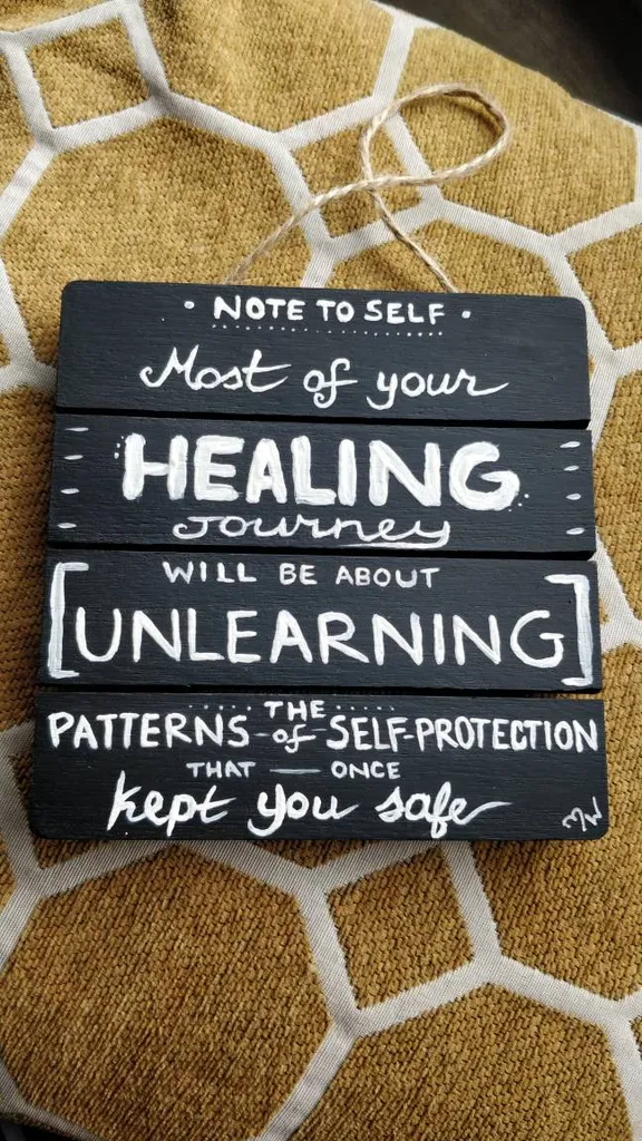 Inspiring Quote Hanging Wooden Decoration photo 1