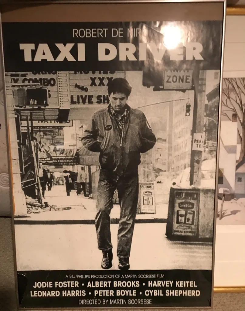 Full Size Taxi Driver Movie Poster-framed photo 1