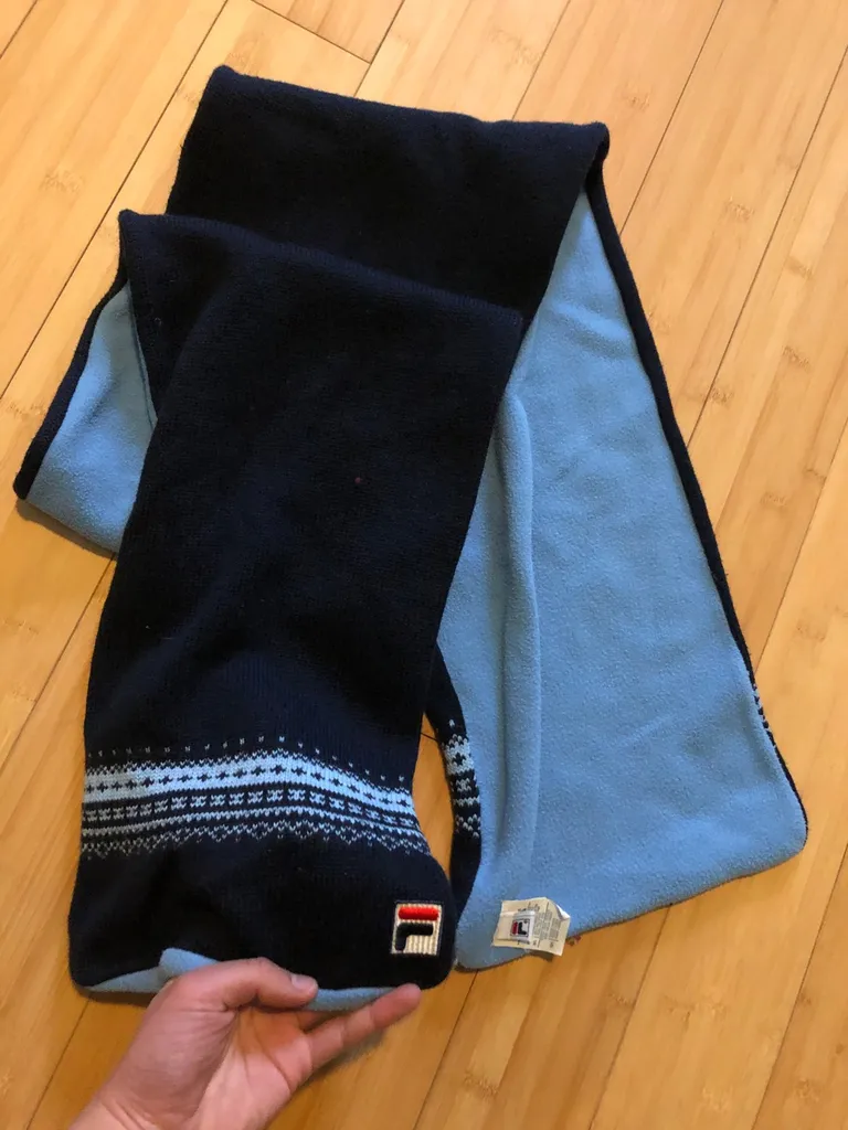 vintage fleece FILA scarf photo 1