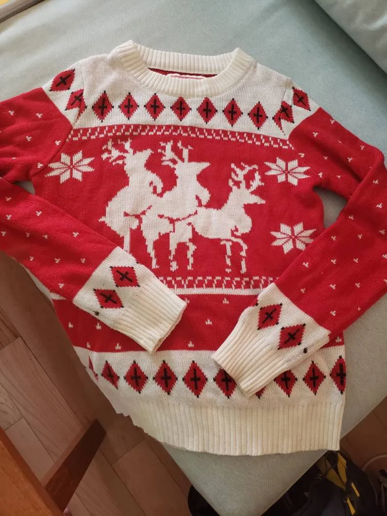 Tipsy Elves Reindeer Orgy Sweater Small photo 1