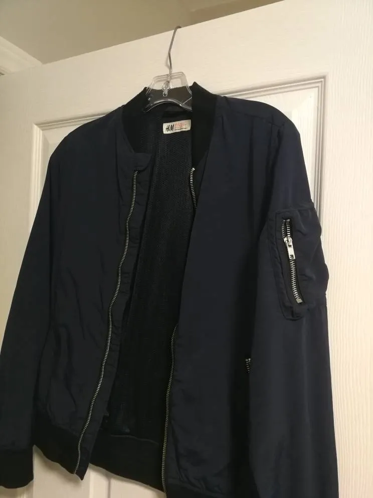 H&M Navy Windbreaker photo 1