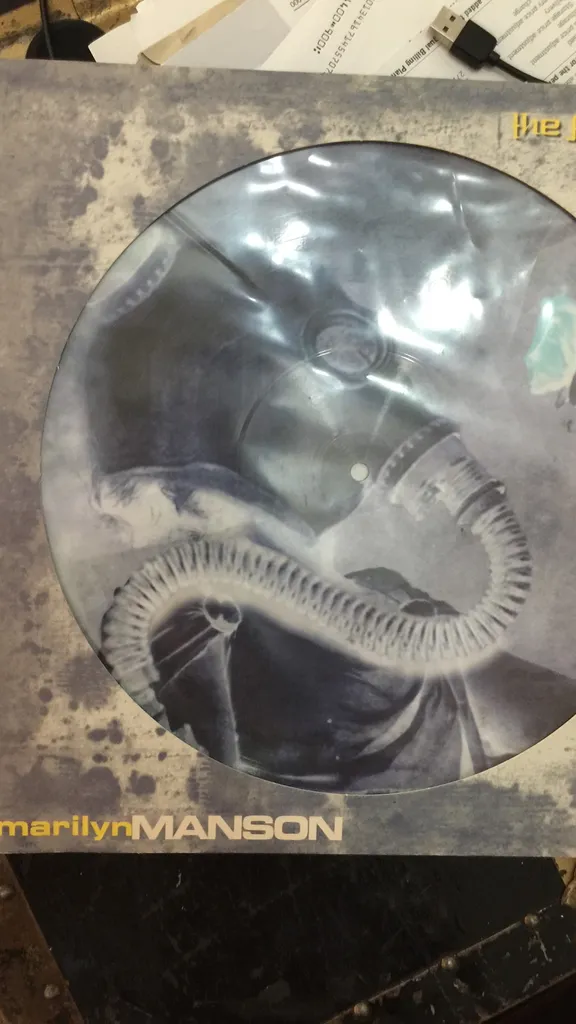 Rare Printed Vinyl Import Marilyn Manson photo 1