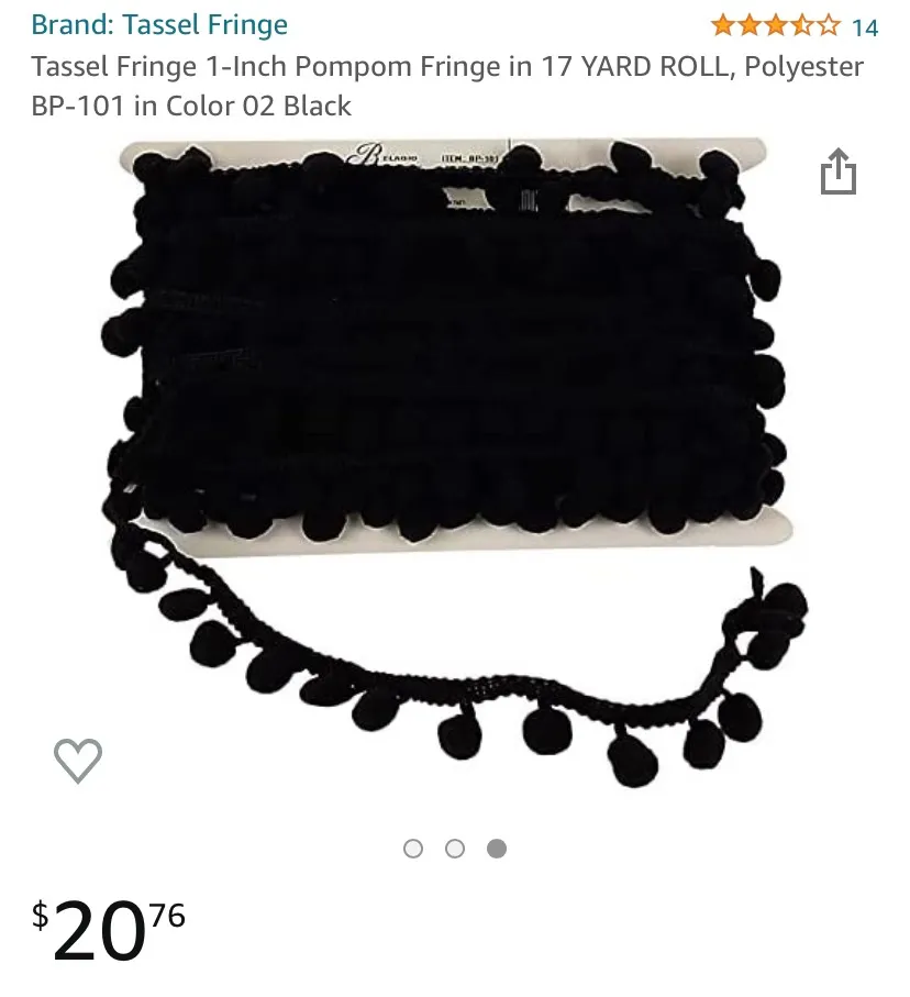 Pom Pom Fringe Ribbon photo 1