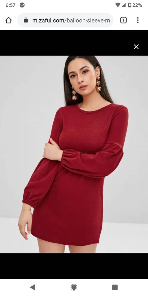 BNWT Red Sweater Dress photo 1