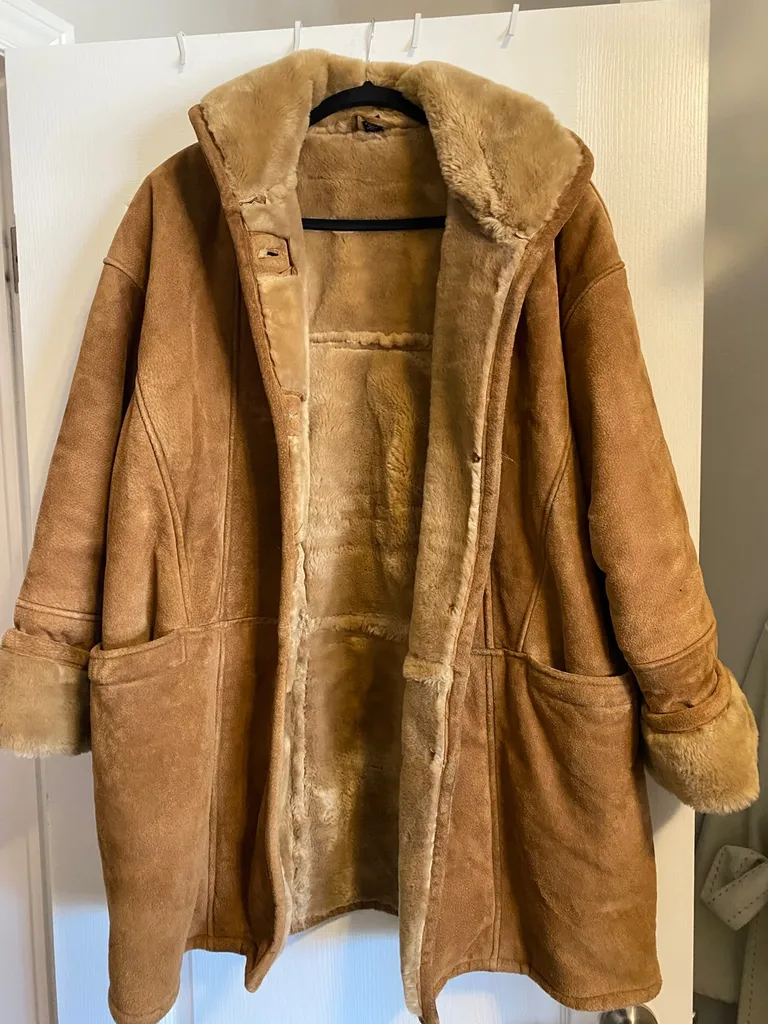 Vintage Leather And Faux Fur Coat photo 1
