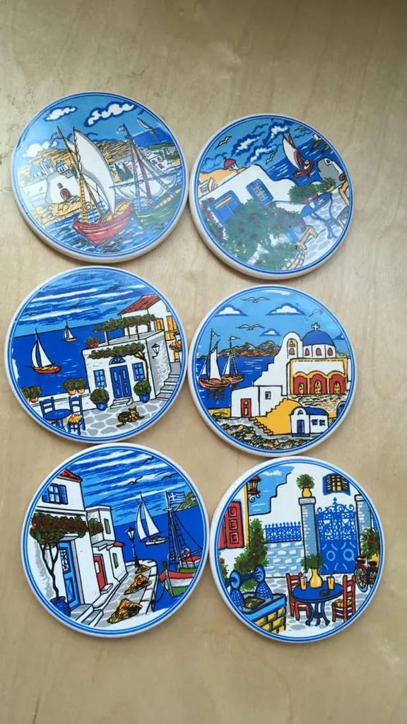 6 Coasters From Greece photo 1