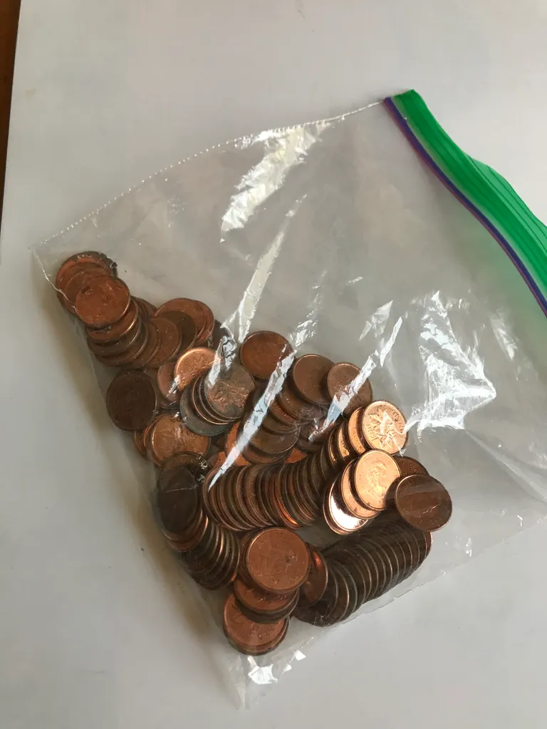 Bag of pennies photo 1