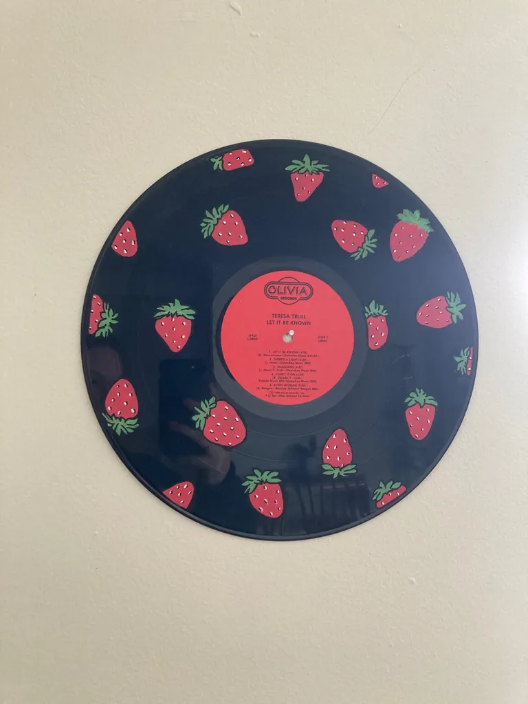 Hand Painted Vinyl Record Decor! photo 1