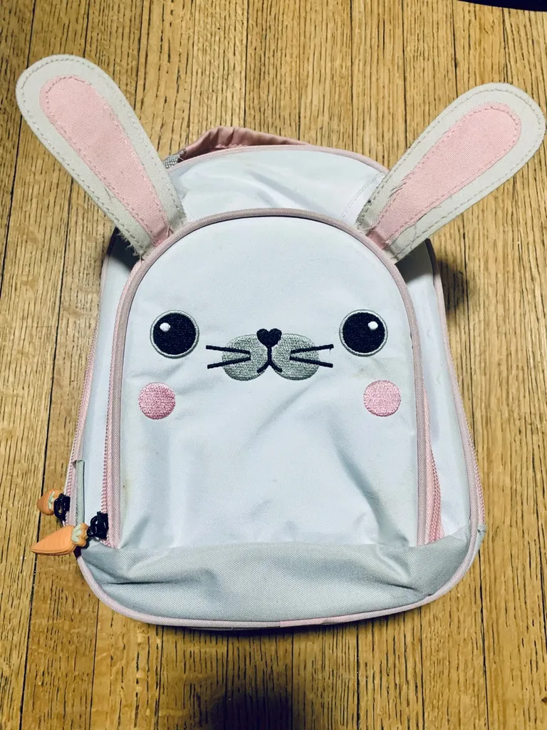 Bunny Rabbit 🥕 Lunch Bag For Kids. 10”x8” photo 1