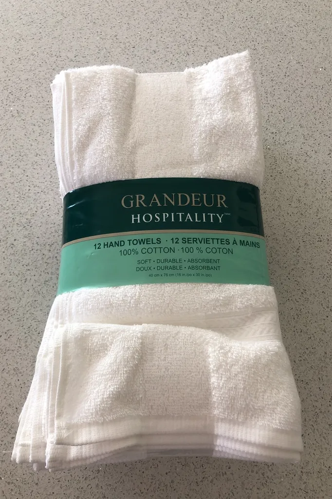 12 Cotton Hand Towels BNIP photo 1