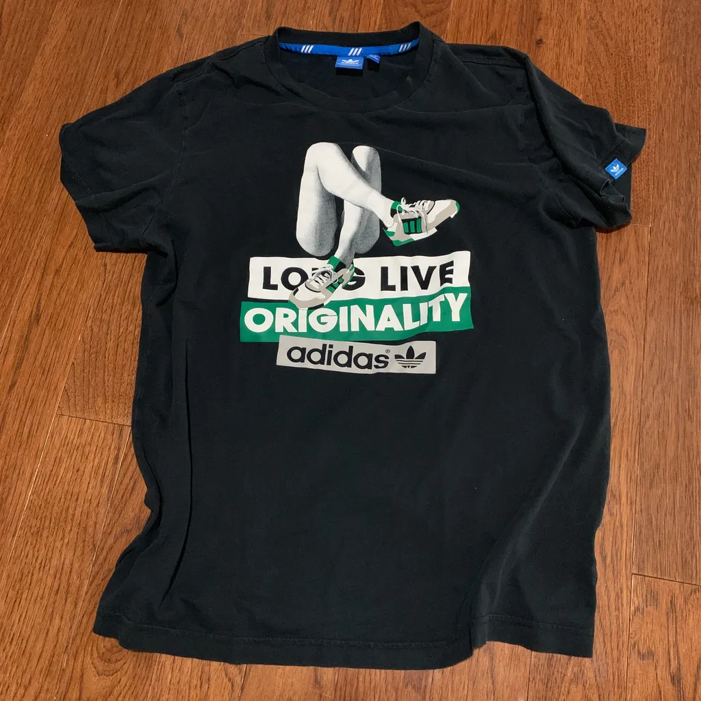 Authentic Adidas T-Shirt Long Live Originality Size - Mens Large photo 1