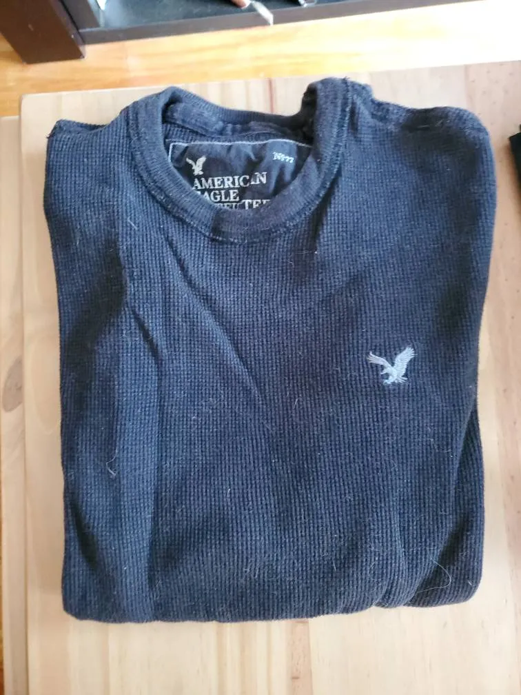 AE Long Sleeve Waffle Top (S/M) photo 1