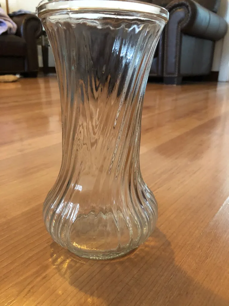Clear Glass Vase photo 1