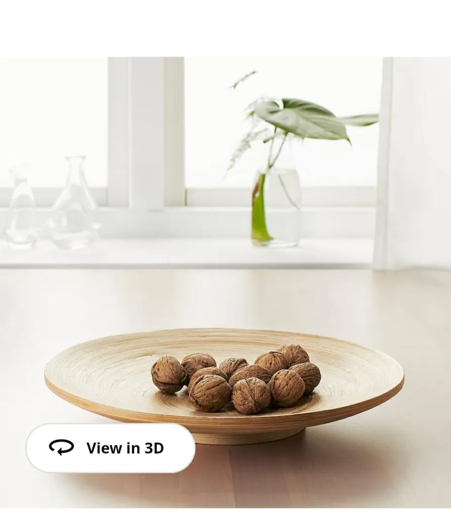 IKEA HULTET Bamboo Dish 12" - NEW photo 1