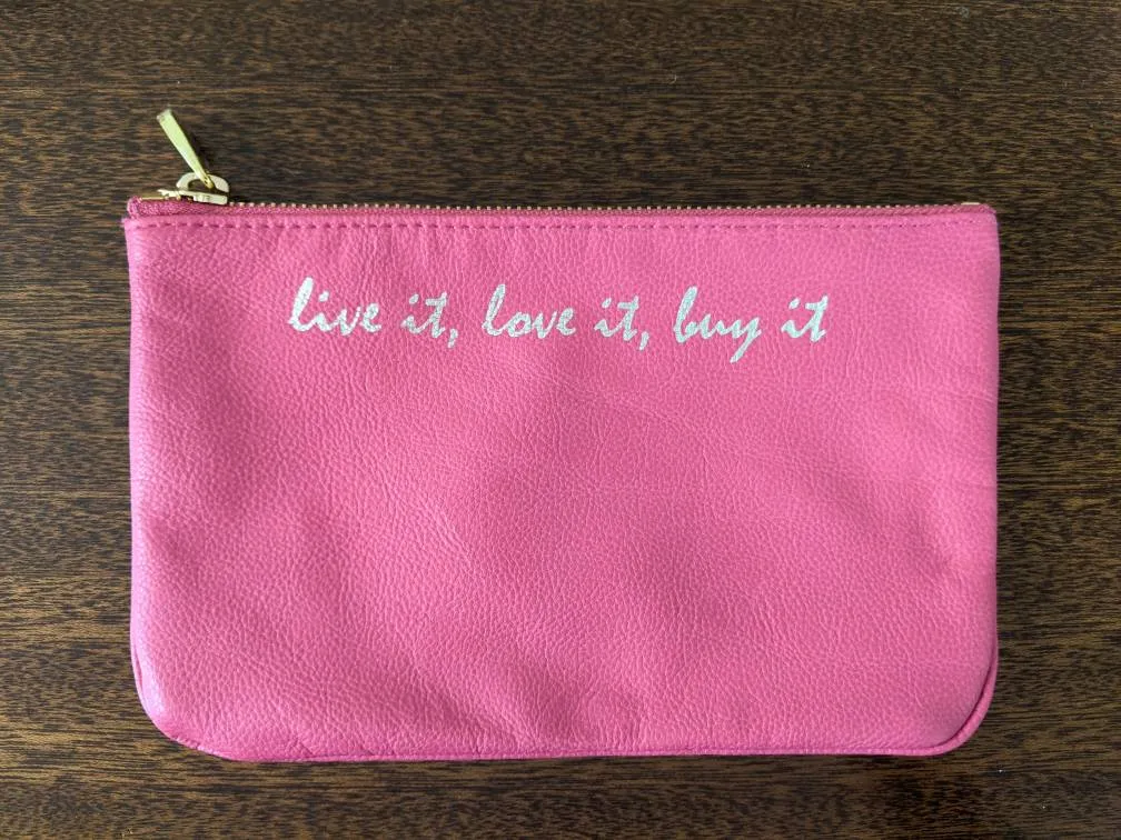 Indigo Vegan Leather Pouch photo 1