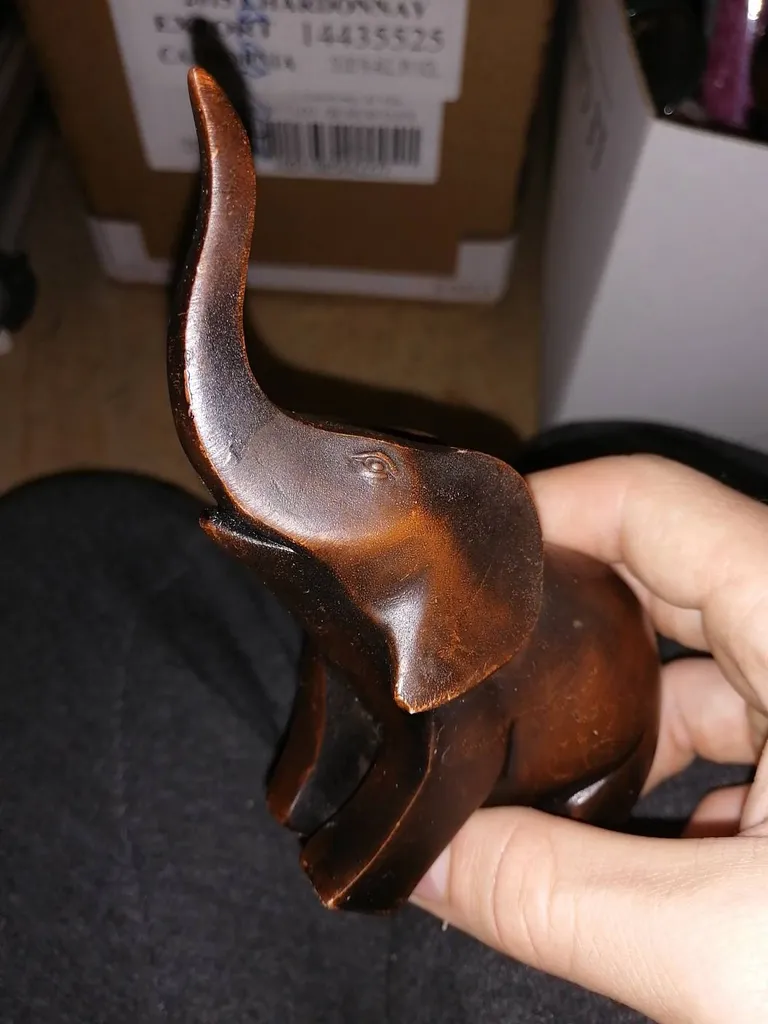 Éléphant En Bois photo 1