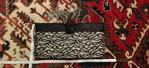 Clutch lace black beige photo 1