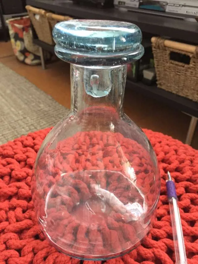 Blue Glass Decanter photo 1