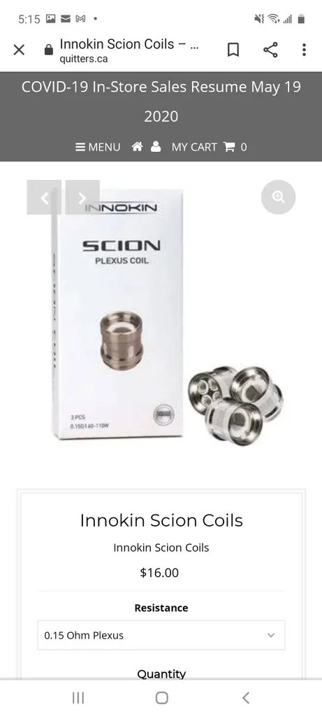 Innokin Scion Plexus Coil - VAPE Coils photo 1