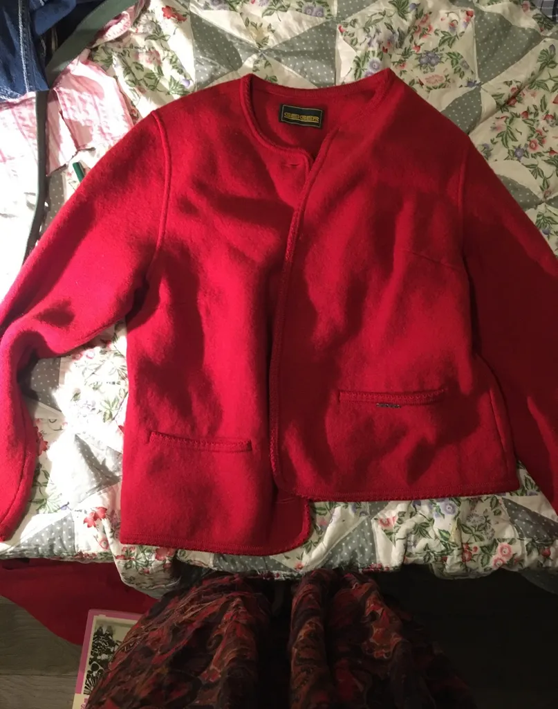 Warm Red Cardigan photo 1