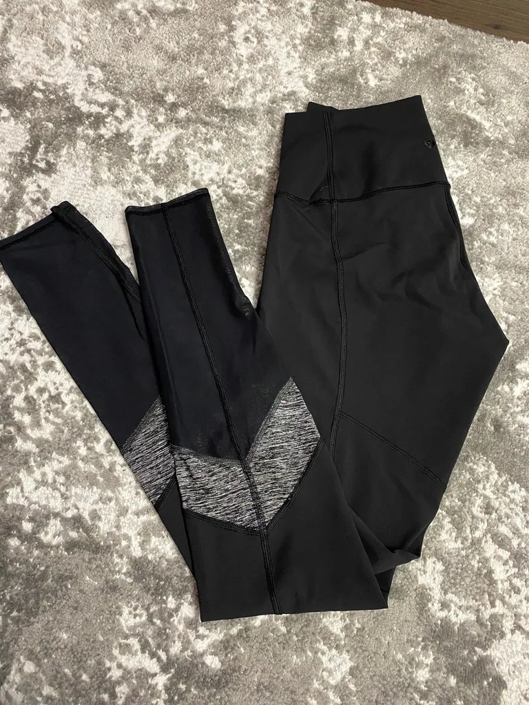 Lululemon Wunder Under High Rise Mesh Leggings 8 photo 1