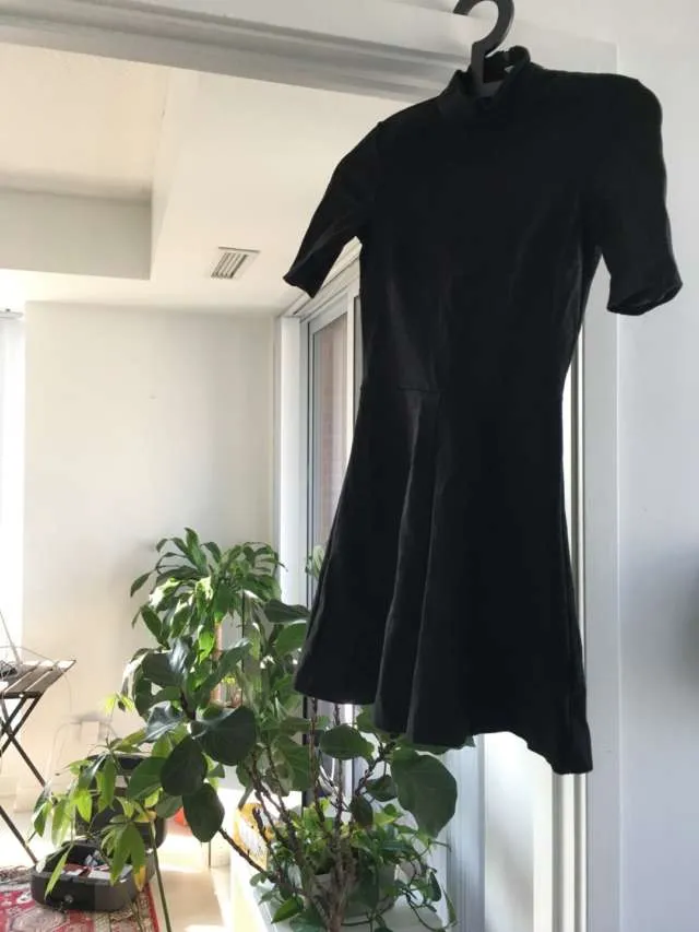 H&M Flared Black Dress - Size 2 photo 1