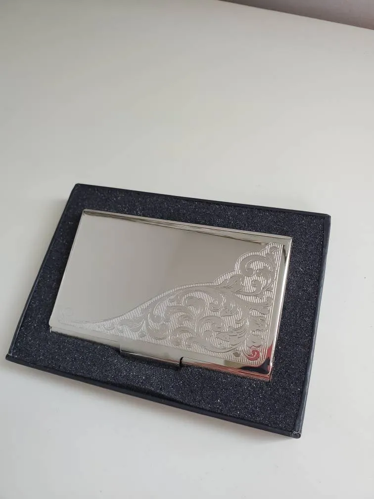New Engraved Business Card Holder photo 1