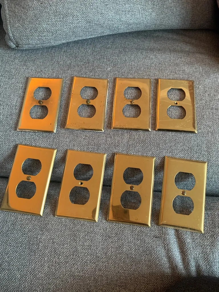 Vintage Brass Switch Covers photo 1