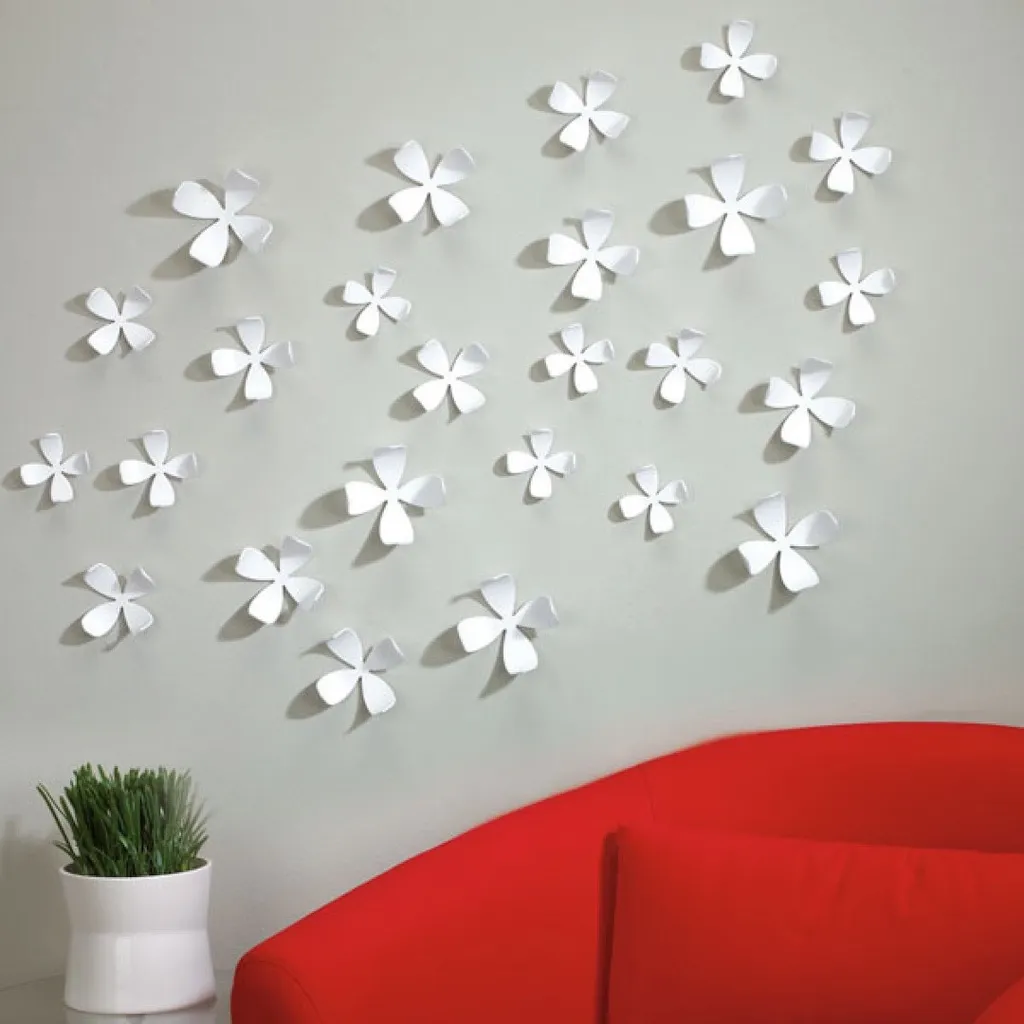 Umbra Wallflowers White Set Of 25 photo 1
