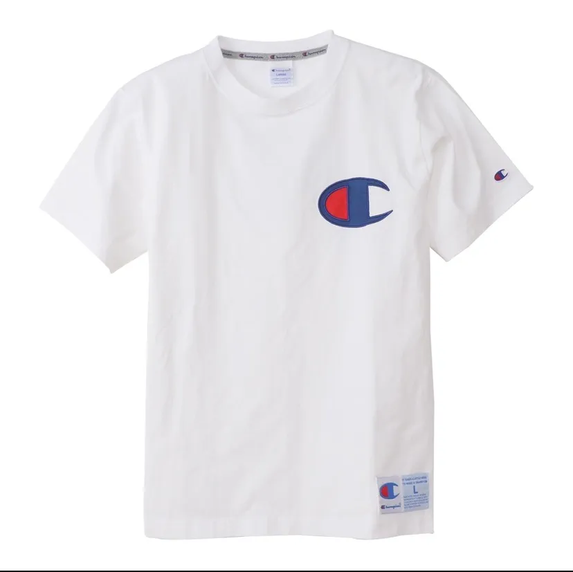 White Champion Reverse Weave Tee photo 1