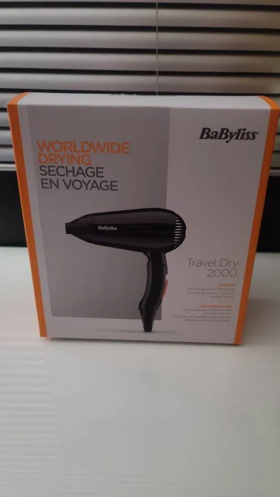 Babyliss EU/US Travel Blow Dryer (220V/110V Dual Power) photo 1