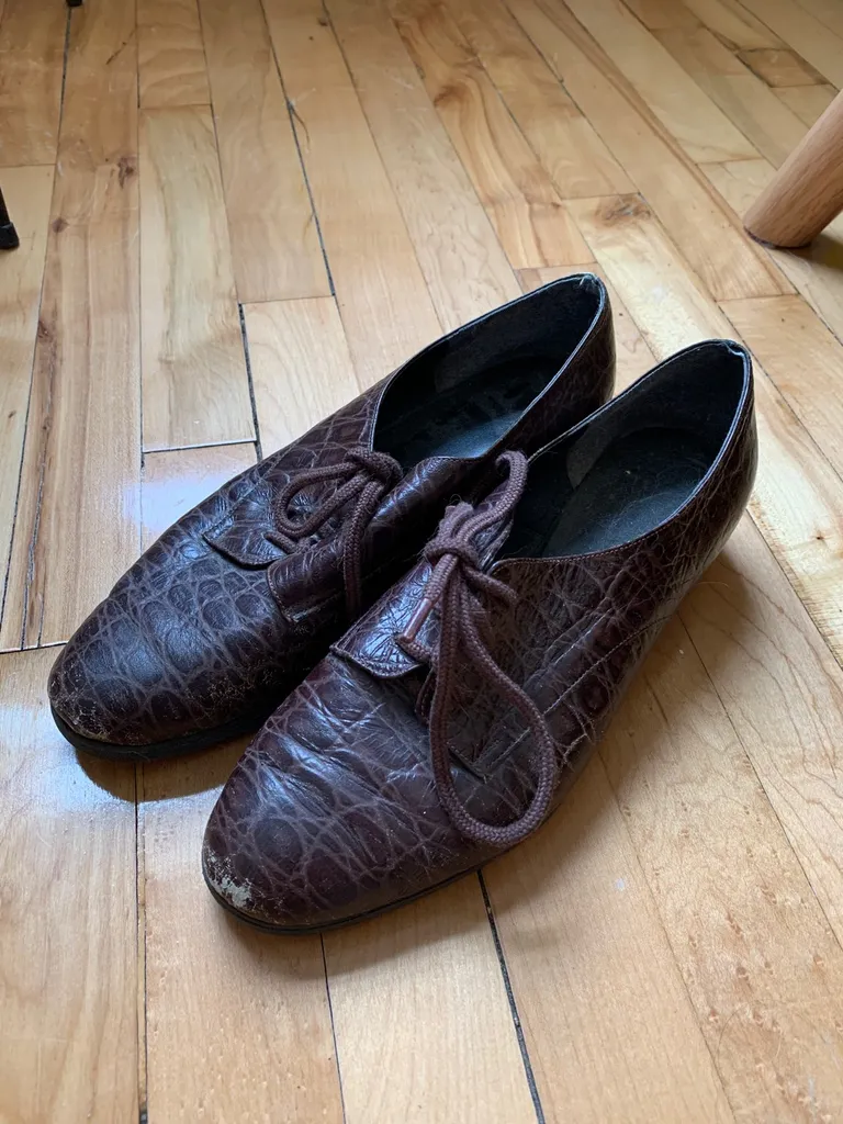 90d brown laced loafers photo 1