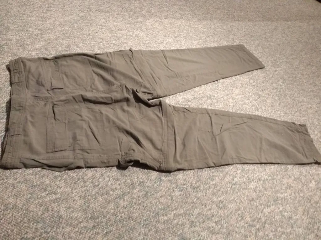 Khaki Zip Pants Sz 10 photo 1