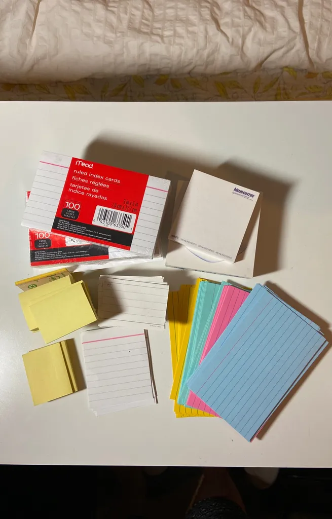 Index Cards And Stickies photo 1