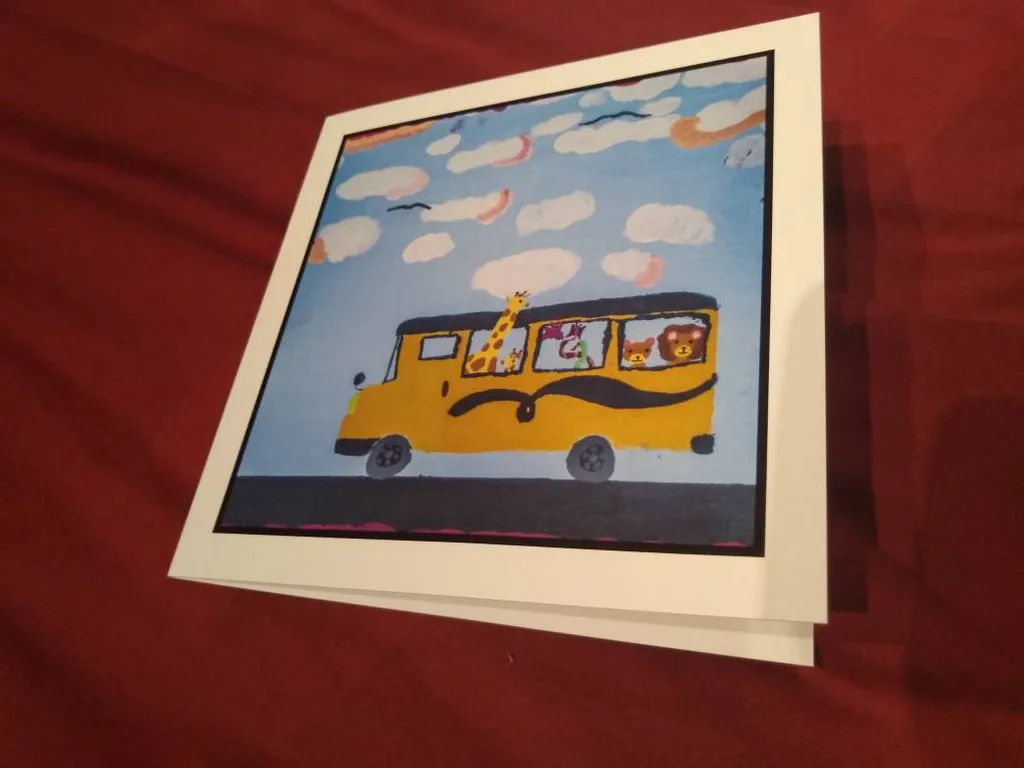 Blank Art Card With White Envelope photo 1