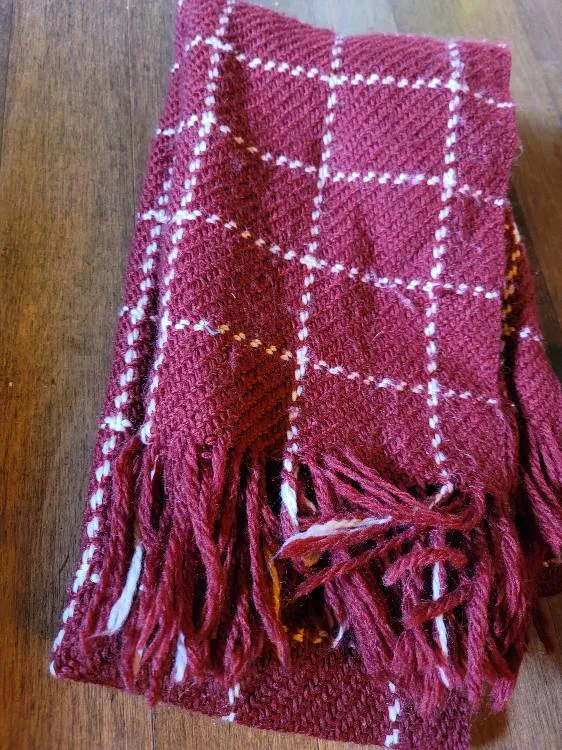 Red Tartan Shawl photo 1