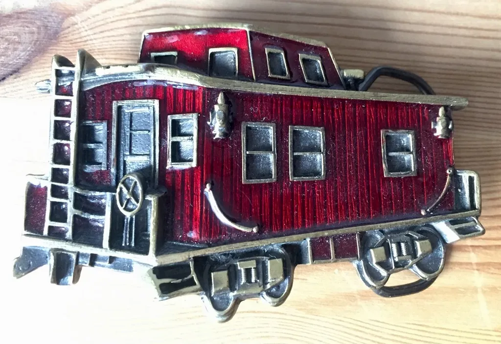 Train Caboose Belt Buckle photo 1