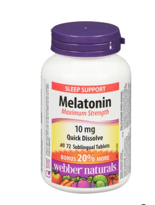New & Sealed 10mg melatonin webbers Naturals photo 1