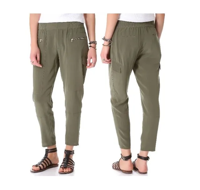 Club Monaco Emma Silk Pants Size 0 photo 1