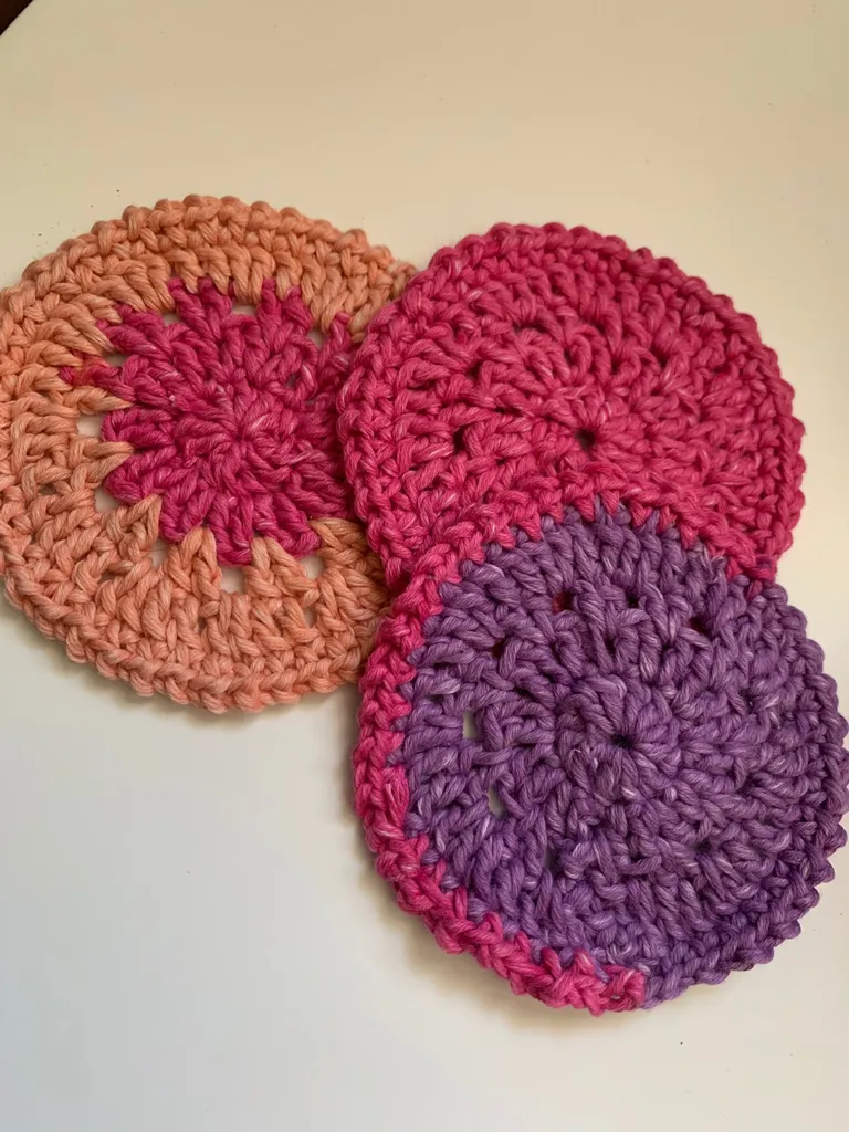 3 Crochet Coasters photo 1