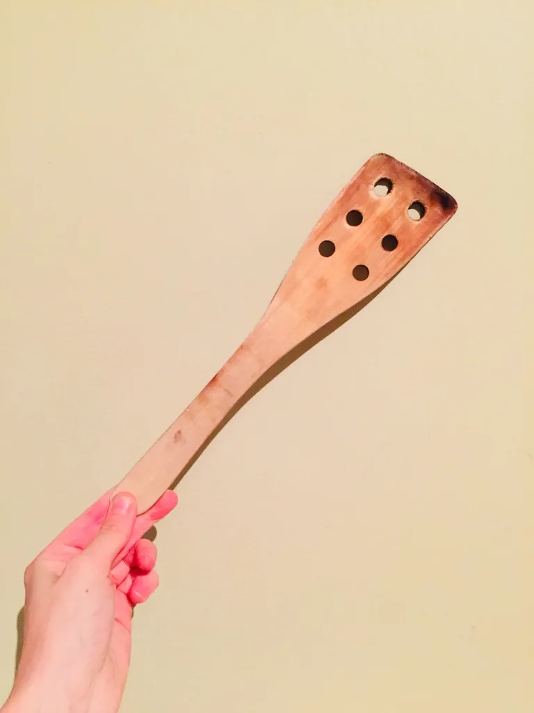 Wooden Slotted Flipper / Spatula photo 1