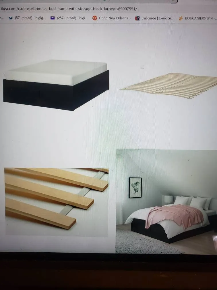 Free Brimnes Queen Bed Frame. photo 1