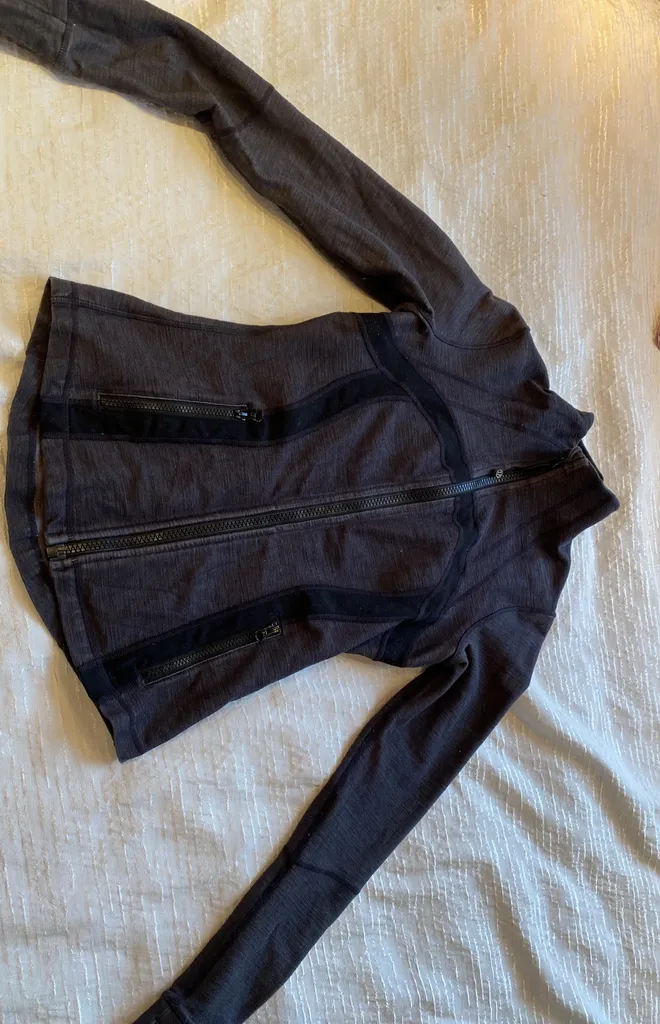 Dark Grey Lululemon Zip Up photo 1