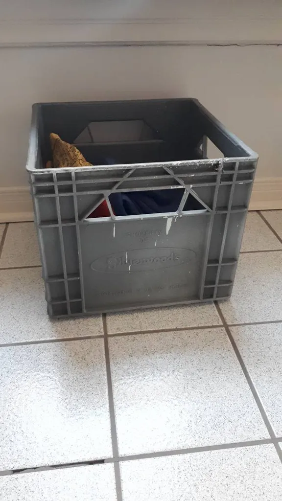 2 Grey Milk Crates photo 1