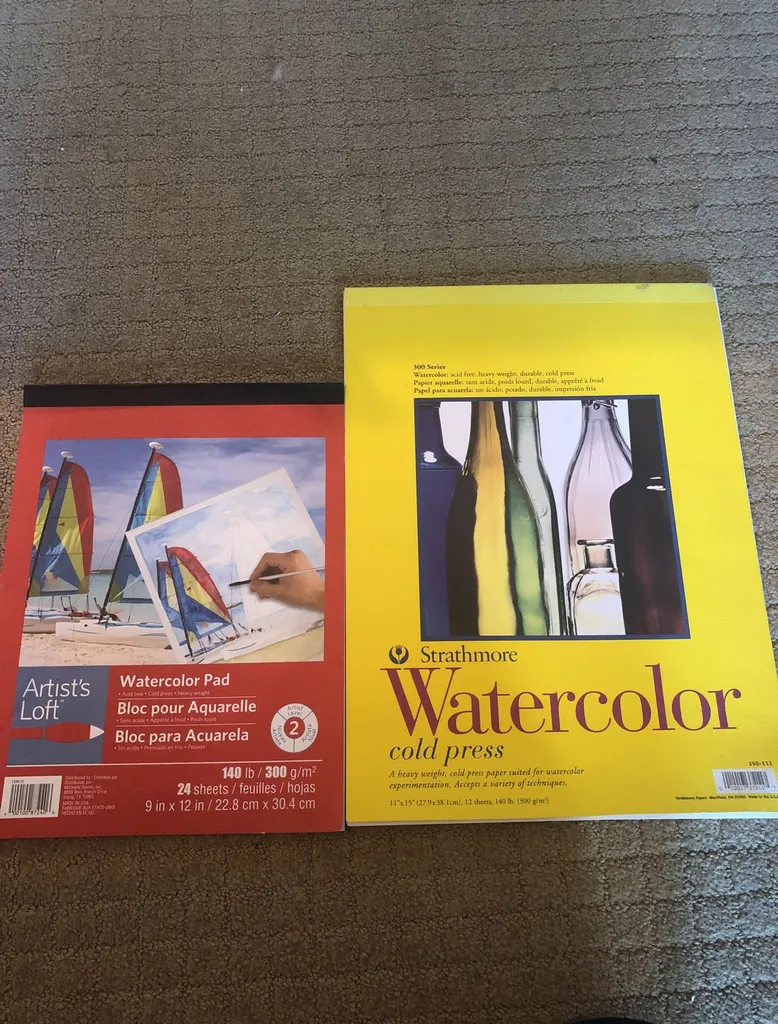 Two Watercolour Paper Pads photo 1